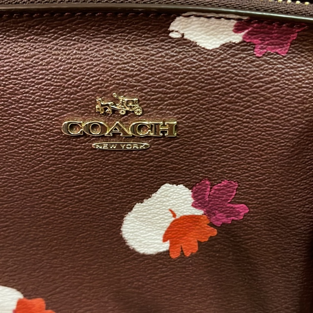 Burgundy coach bag - Picture 2 of 7